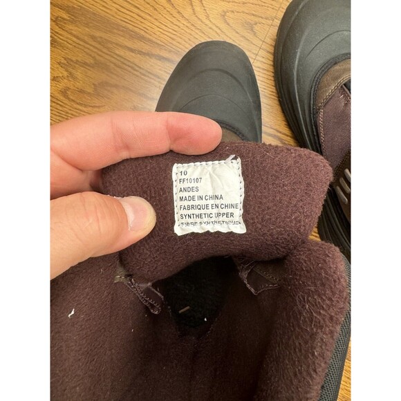 ICE FIELDS Andes Boots Waterproof Insulated Mens 10 Leather Upper - Picture 9 of 12